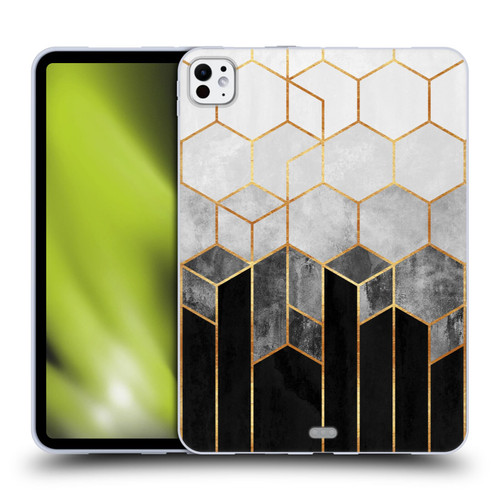 Elisabeth Fredriksson Sparkles Charcoal Hexagons Soft Gel Case for Apple iPad Pro 11 M4 2024