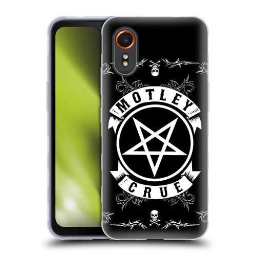 Motley Crue Logos Pentagram And Skull Soft Gel Case for Samsung Galaxy Xcover7 5G