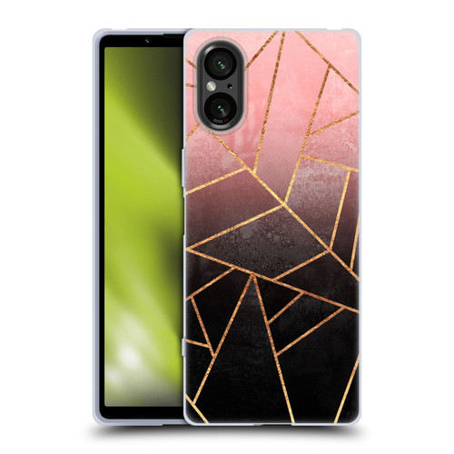 Elisabeth Fredriksson Sparkles Pink And Black Soft Gel Case for Sony Xperia 5 V 5G