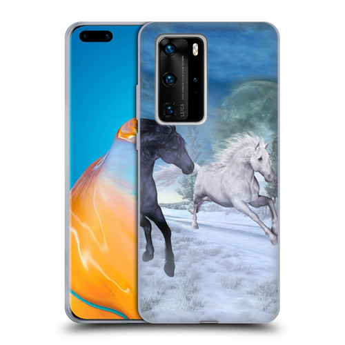 Simone Gatterwe Horses Freedom In The Snow Soft Gel Case for Huawei P40 Pro / P40 Pro Plus 5G