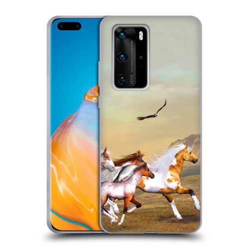 Simone Gatterwe Horses Wild Herd Soft Gel Case for Huawei P40 Pro / P40 Pro Plus 5G