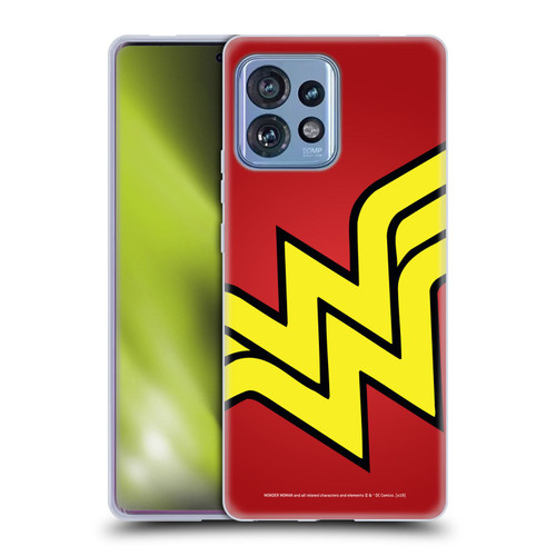 Wonder Woman DC Comics Logos Oversized Soft Gel Case for Motorola Moto Edge 40 Pro