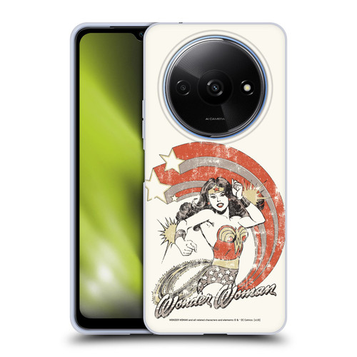 Wonder Woman DC Comics Vintage Art Distressed Look Soft Gel Case for Xiaomi Redmi A3