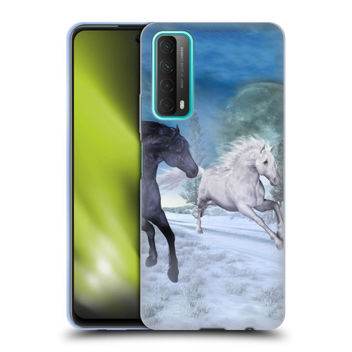 Simone Gatterwe Horses Freedom In The Snow Soft Gel Case for Huawei P Smart (2021)