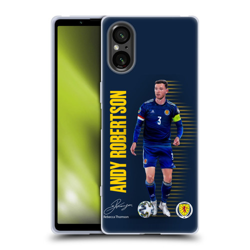 Scotland National Football Team Players Andy Robertson Soft Gel Case for Sony Xperia 5 V 5G