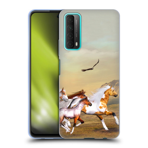 Simone Gatterwe Horses Wild Herd Soft Gel Case for Huawei P Smart (2021)