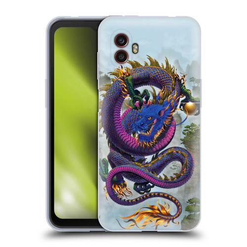 Vincent Hie Graphics Good Fortune Dragon Blue Soft Gel Case for Samsung Galaxy Xcover6 Pro/Pro2