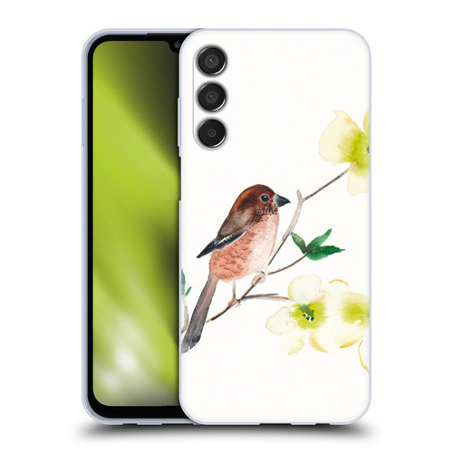 Mai Autumn Birds Dogwood Branch Soft Gel Case for Samsung Galaxy M15/F15 5G