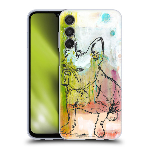 Wyanne Animals French Bulldog Sketch Soft Gel Case for Samsung Galaxy M15/F15 5G