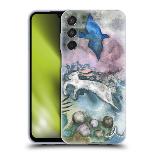 Wyanne Animals Bird and Rabbit Soft Gel Case for Samsung Galaxy M15/F15 5G