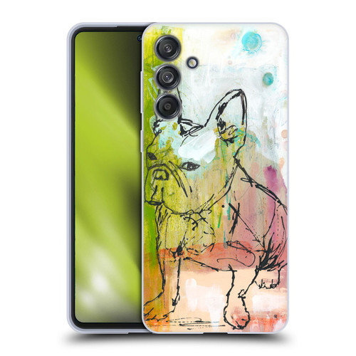 Wyanne Animals French Bulldog Sketch Soft Gel Case for Samsung Galaxy M55 5G