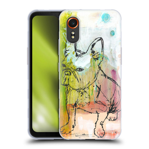 Wyanne Animals French Bulldog Sketch Soft Gel Case for Samsung Galaxy Xcover7 5G