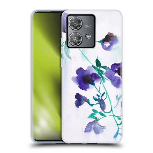 Mai Autumn Floral Blooms Moon Drops Soft Gel Case for Motorola Edge 40 Neo 5G
