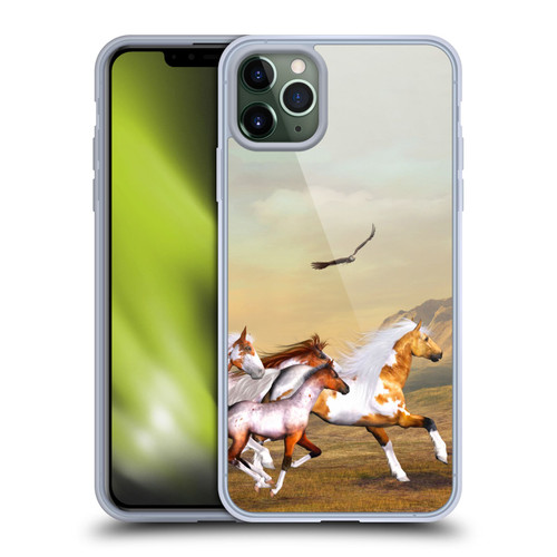 Simone Gatterwe Horses Wild Herd Soft Gel Case for Apple iPhone 11 Pro Max