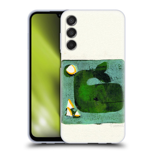 Wyanne Animals 2 Green Whale Monoprint Soft Gel Case for Samsung Galaxy M15/F15 5G