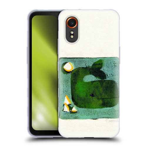 Wyanne Animals 2 Green Whale Monoprint Soft Gel Case for Samsung Galaxy Xcover7 5G