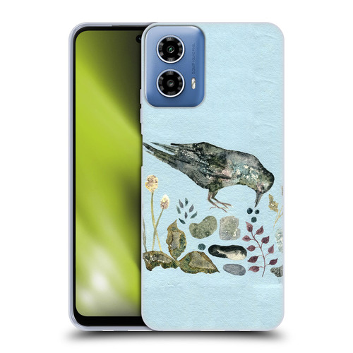 Wyanne Birds Fallen Blueberries Soft Gel Case for Motorola Moto G34 5G