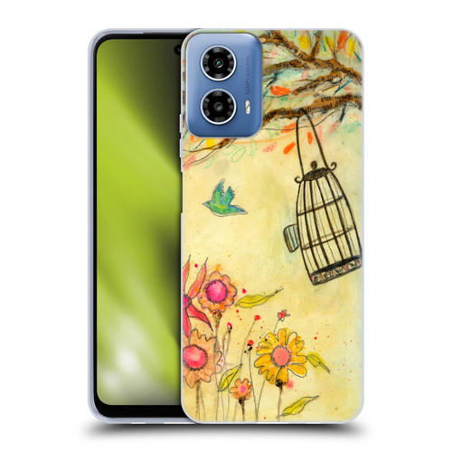 Wyanne Birds Free To Be Soft Gel Case for Motorola Moto G34 5G