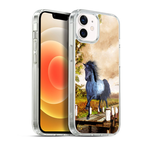 Simone Gatterwe Horses On The Lake Soft Gel Case for Apple iPhone 12 / iPhone 12 Pro & MagSafe