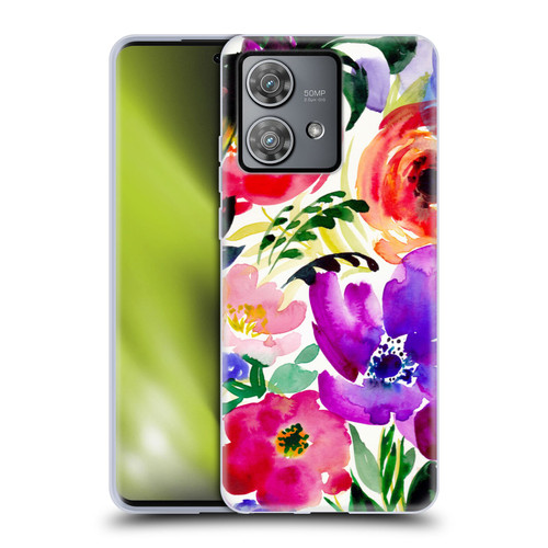 Mai Autumn Floral Garden Bloom Soft Gel Case for Motorola Edge 40 Neo 5G