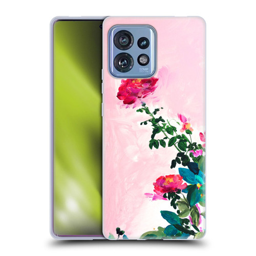 Mai Autumn Floral Garden Rose Soft Gel Case for Motorola Moto Edge 40 Pro
