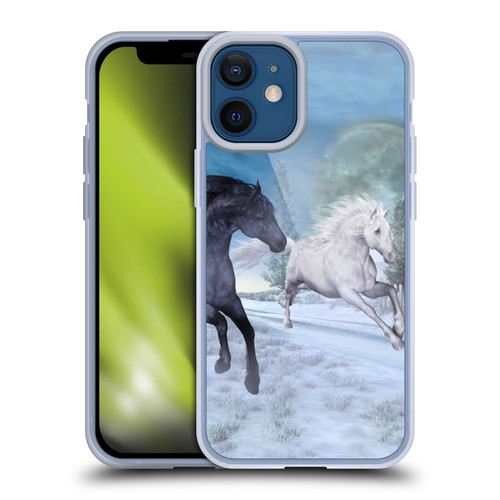 Simone Gatterwe Horses Freedom In The Snow Soft Gel Case for Apple iPhone 12 Mini