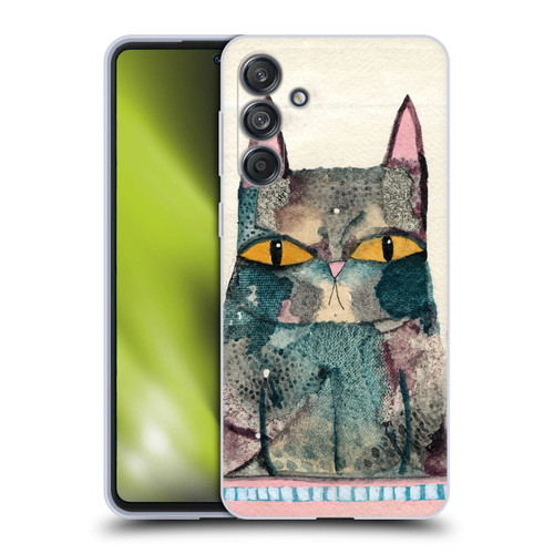 Wyanne Cat Kitty Painting Soft Gel Case for Samsung Galaxy M55 5G