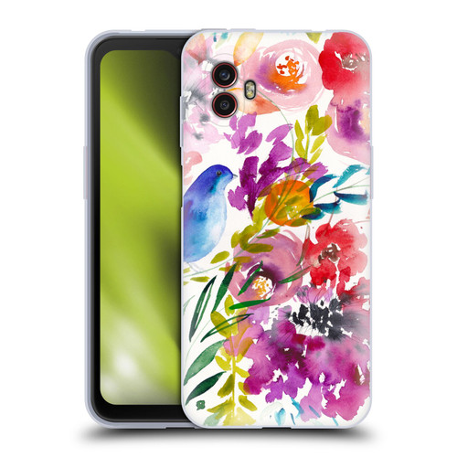 Mai Autumn Floral Garden Bluebird Soft Gel Case for Samsung Galaxy Xcover6 Pro/Pro2