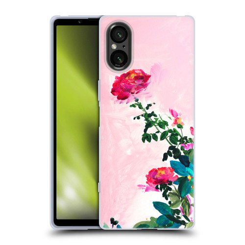 Mai Autumn Floral Garden Rose Soft Gel Case for Sony Xperia 5 V 5G