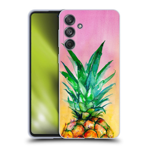 Mai Autumn Paintings Ombre Pineapple Soft Gel Case for Samsung Galaxy M55 5G