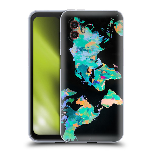 Mai Autumn Paintings World Map Soft Gel Case for Samsung Galaxy Xcover6 Pro/Pro2