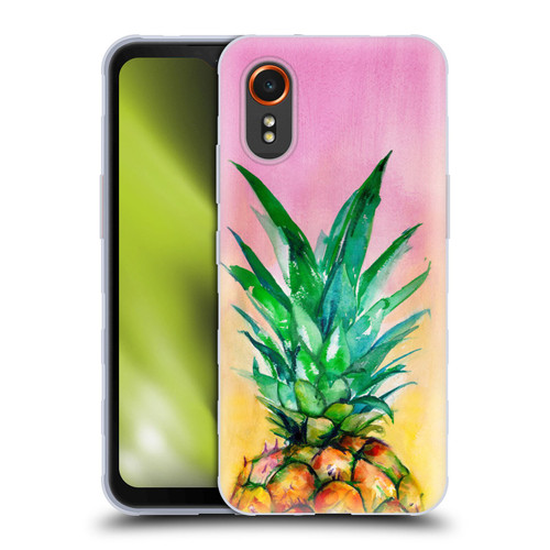 Mai Autumn Paintings Ombre Pineapple Soft Gel Case for Samsung Galaxy Xcover7 5G