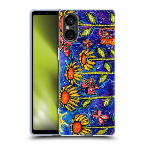 Wyanne Nature 2 Sundown Sunflowers Soft Gel Case for Sony Xperia 5 V 5G