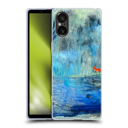 Wyanne Nature 2 Red Fox Blue River Soft Gel Case for Sony Xperia 5 V 5G