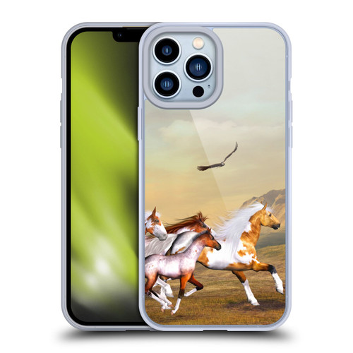 Simone Gatterwe Horses Wild Herd Soft Gel Case for Apple iPhone 13 Pro Max