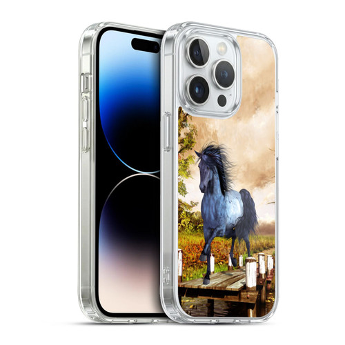 Simone Gatterwe Horses On The Lake Soft Gel Case for Apple iPhone 13 Pro & MagSafe