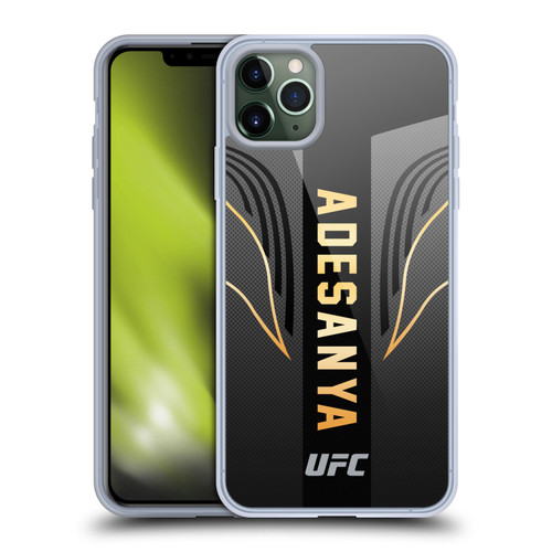 UFC Israel Adesanya Fighter Kit Soft Gel Case for Apple iPhone 11 Pro Max