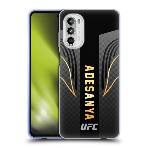 UFC Israel Adesanya Fighter Kit Soft Gel Case for Motorola Moto G52