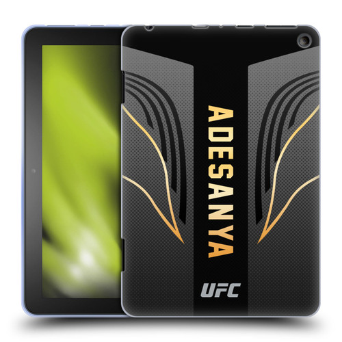 UFC Israel Adesanya Fighter Kit Soft Gel Case for Amazon Fire HD 8/Fire HD 8 Plus 2020