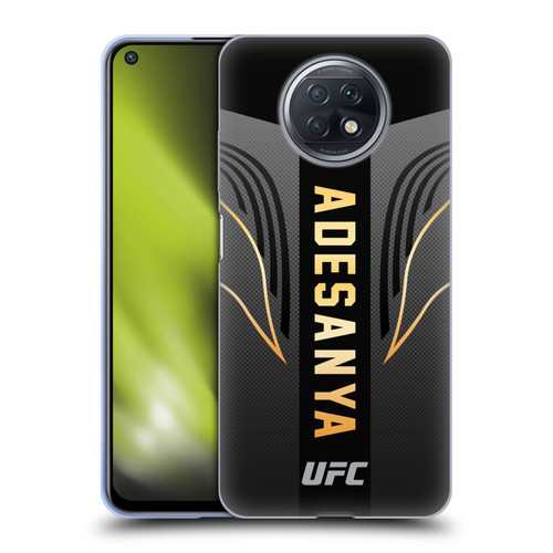 UFC Israel Adesanya Fighter Kit Soft Gel Case for Xiaomi Redmi Note 9T 5G