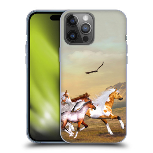 Simone Gatterwe Horses Wild Herd Soft Gel Case for Apple iPhone 14 Pro Max