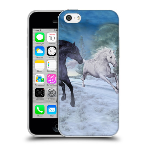 Simone Gatterwe Horses Freedom In The Snow Soft Gel Case for Apple iPhone 5c