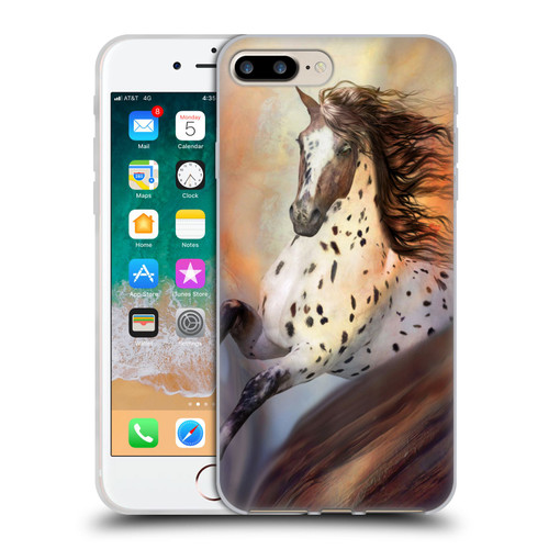 Simone Gatterwe Horses Wild 2 Soft Gel Case for Apple iPhone 7 Plus / iPhone 8 Plus