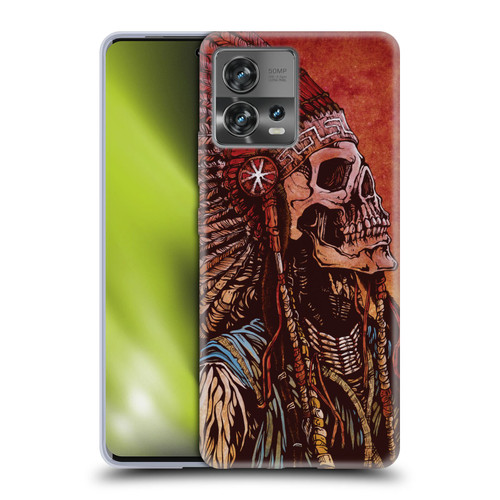 David Lozeau Colourful Grunge Native American Soft Gel Case for Motorola Moto Edge 30 Fusion