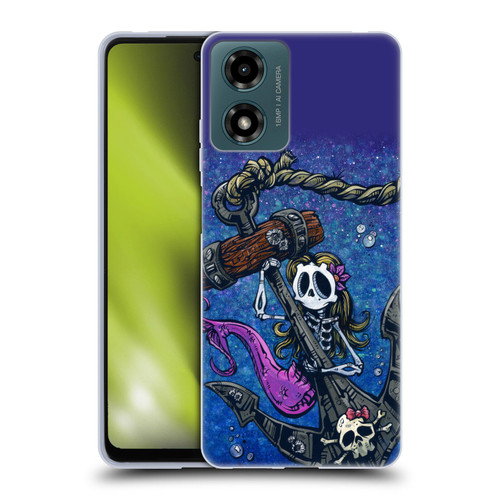 David Lozeau Colourful Grunge Mermaid Anchor Soft Gel Case for Motorola Moto G04/G04s/G24 4G