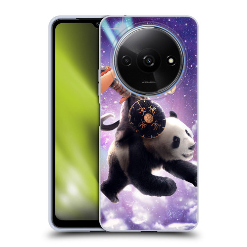 Random Galaxy Mixed Designs Warrior Cat Riding Panda Soft Gel Case for Xiaomi Redmi A3