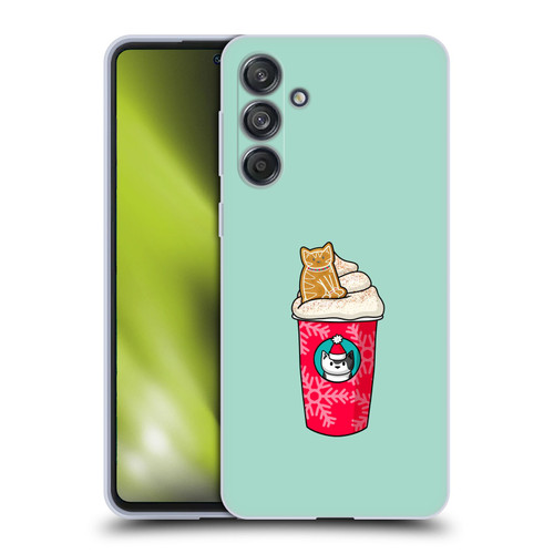 Beth Wilson Doodlecats Gingerbread Latte Soft Gel Case for Samsung Galaxy M55 5G