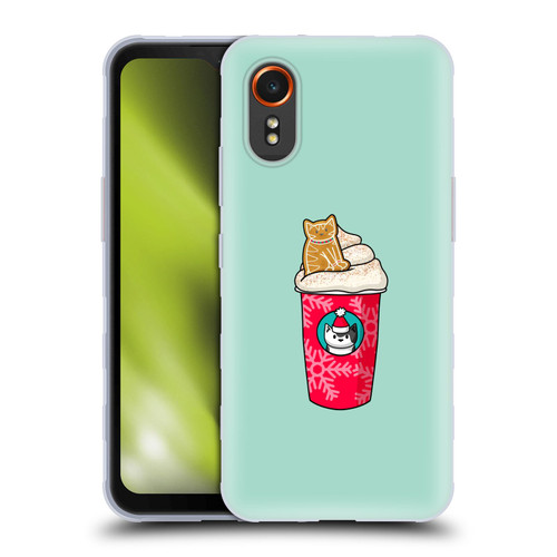 Beth Wilson Doodlecats Gingerbread Latte Soft Gel Case for Samsung Galaxy Xcover7 5G
