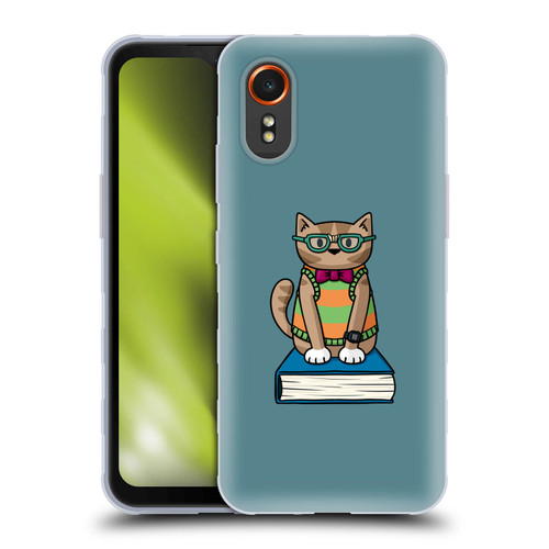 Beth Wilson Doodlecats Nerd Soft Gel Case for Samsung Galaxy Xcover7 5G