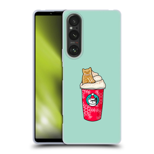 Beth Wilson Doodlecats Gingerbread Latte Soft Gel Case for Sony Xperia 1 V 5G